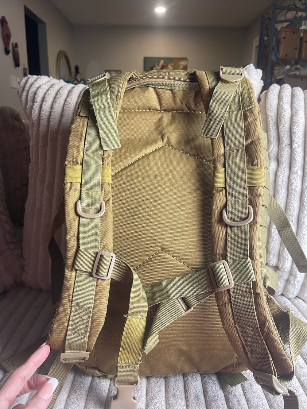 Tactical Military Backpack Coyote Tan MOLLE 3-Day Assault Rucksack Bag - Picture 3 of 7